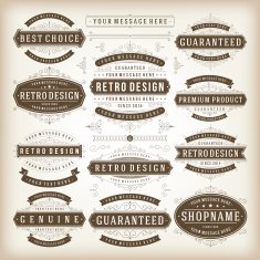 Vector vintage design elements