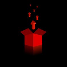 Think outside the box (vector & 300dpi jpg)