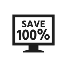 Computer Monitor icon on a white background - SingleSeries