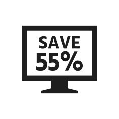 Computer Monitor icon on a white background - SingleSeries N10