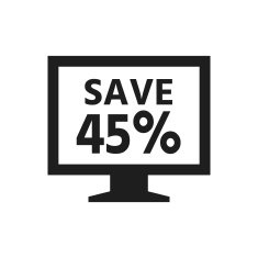 Computer Monitor icon on a white background - SingleSeries N12