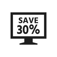 Computer Monitor icon on a white background - SingleSeries N15