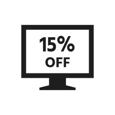 Computer Monitor icon on a white background - SingleSeries N49