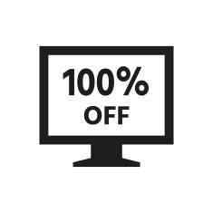 Computer Monitor icon on a white background - SingleSeries N51