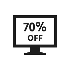 Computer Monitor icon on a white background - SingleSeries N54