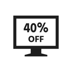 Computer Monitor icon on a white background - SingleSeries N57