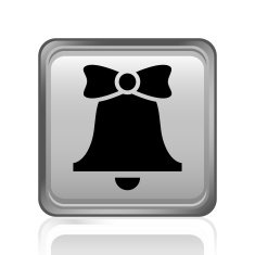 Bell icon on a square button - SteelSeries