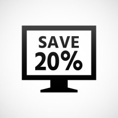 Computer Monitor icon on a white background - ShadeSeries N28