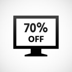 Computer Monitor icon on a white background - ShadeSeries N70