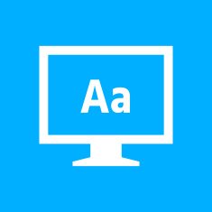 Computer Monitor icon on a blue background - SmoothSeries N110
