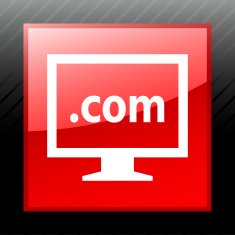 Computer Monitor icon on a square button - SleekSeries N120