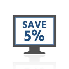 Computer Monitor icon on a white background - RoyalSeries N20