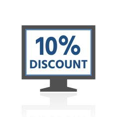 Computer Monitor icon on a white background - RoyalSeries N39