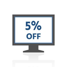 Computer Monitor icon on a white background - RoyalSeries N50