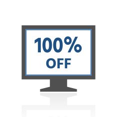 Computer Monitor icon on a white background - RoyalSeries N51