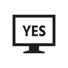 Computer Monitor icon on a white background - SingleSeries N97