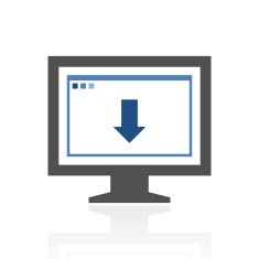 Computer Monitor icon on a white background - RoyalSeries N62