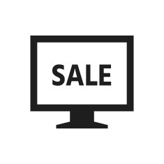 Computer Monitor icon on a white background - SingleSeries N106
