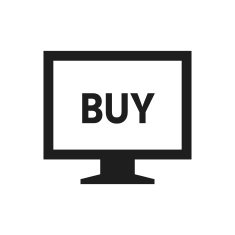 Computer Monitor icon on a white background - SingleSeries N114