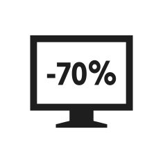 Computer Monitor icon on a white background - SingleSeries N132
