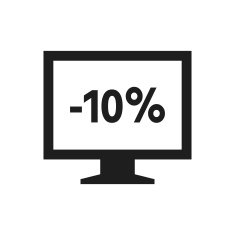 Computer Monitor icon on a white background - SingleSeries N144