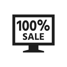 Computer Monitor icon on a white background - SingleSeries N146