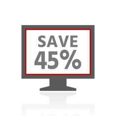 Computer Monitor icon on a white background - ProSeries N28