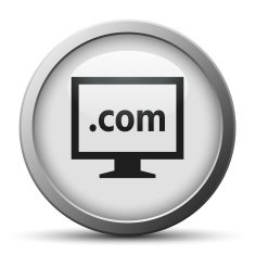 Computer Monitor icon on a silver button - SilverSeries N120