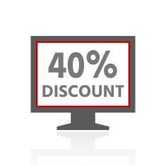 Computer Monitor icon on a white background - ProSeries N49