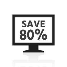 Computer Monitor icon on a white background - PrimeSeries N22