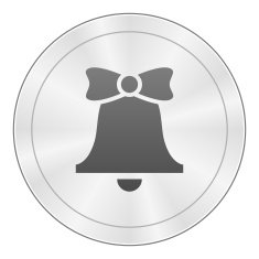Bell icon on a round button - SharpSeries