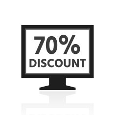 Computer Monitor icon on a white background - PrimeSeries N44