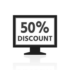 Computer Monitor icon on a white background - PrimeSeries N48