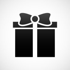 Gift Box icon on a white background - ShadeSeries
