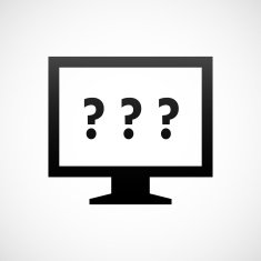 Computer Monitor icon on a white background - ShadeSeries N108