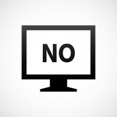 Computer Monitor icon on a white background - ShadeSeries N109