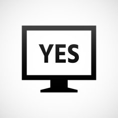 Computer Monitor icon on a white background - ShadeSeries N110