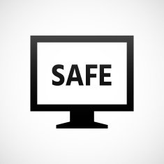 Computer Monitor icon on a white background - ShadeSeries N119
