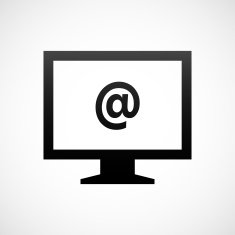 Computer Monitor icon on a white background - ShadeSeries N136