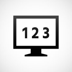 Computer Monitor icon on a white background - ShadeSeries N140