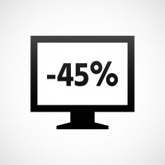 Computer Monitor icon on a white background - ShadeSeries N153