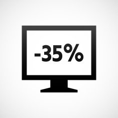 Computer Monitor icon on a white background - ShadeSeries N155