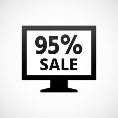 Computer Monitor icon on a white background - ShadeSeries N163