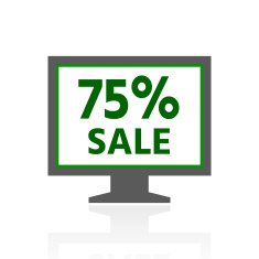 Computer Monitor icon on a white background - FreshSeries N2