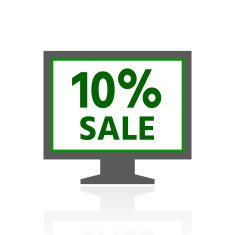 Computer Monitor icon on a white background - FreshSeries N15