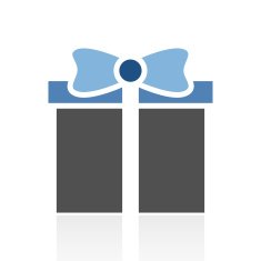 Gift Box icon on a white background - RoyalSeries