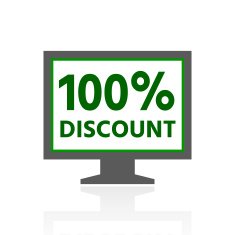 Computer Monitor icon on a white background - FreshSeries N37