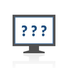 Computer Monitor icon on a white background - RoyalSeries N92