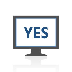 Computer Monitor icon on a white background - RoyalSeries N94