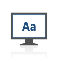 Computer Monitor icon on a white background - RoyalSeries N95